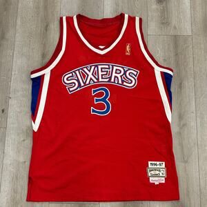 Mitchell & Ness Allen Iverson red Philadelphia 76ers Hardwood Classics jersey